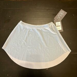 Eleve tulip ballet skirt powder blue velvet